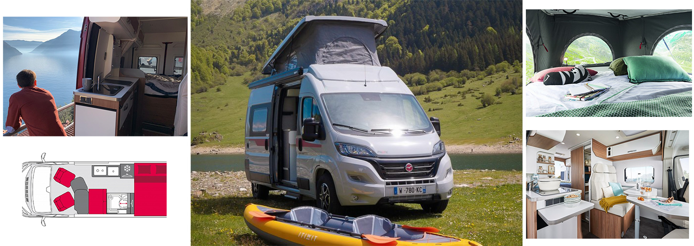 Van Aventure 4 places - toit relevable - Image galerie