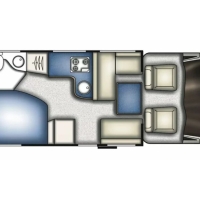 Miniature Fourgon BAVARIA K630 Lits Jumeaux